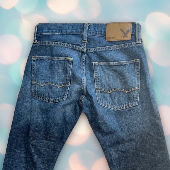 American Eagle Men’s Slim Straight Denim Jeans Size 26x28 - Picture 4 of 6